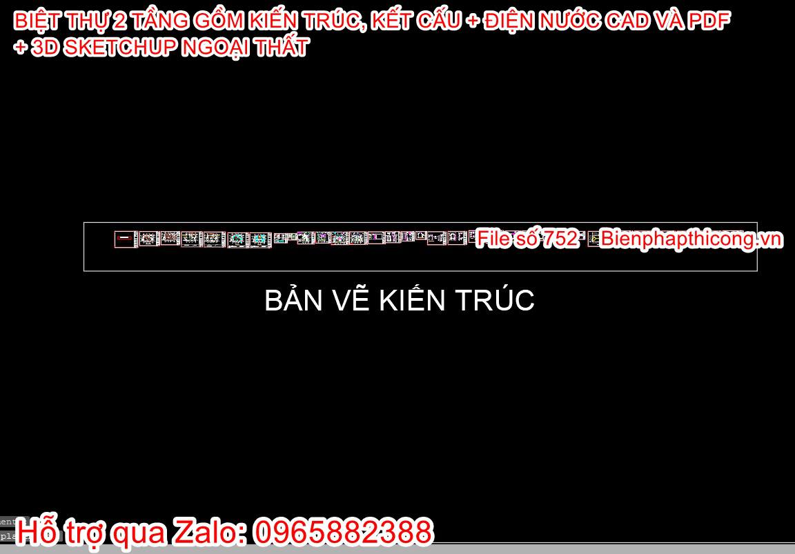 Bản vẽ cad phần kiến trúc nhà 2 tầng mái nhật 8,2m x 13m.