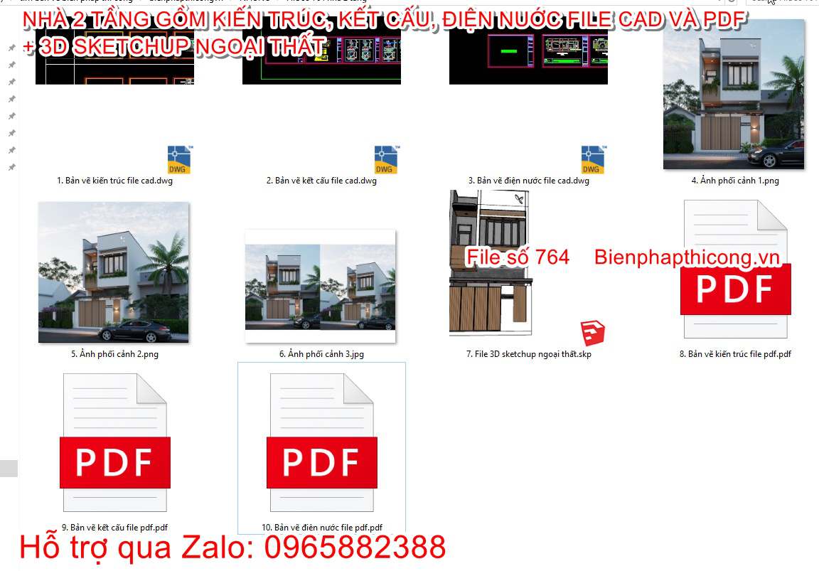 Bản vẽ cad nhà 1 trệt 1 lầu 5m x 18m 3 ngủ đẹp.