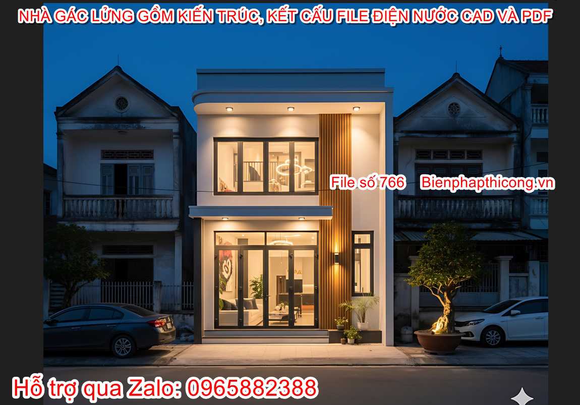 Hstk nhà gác lửng mặt tiền 5m x 14m 3 ngủ đẹp.