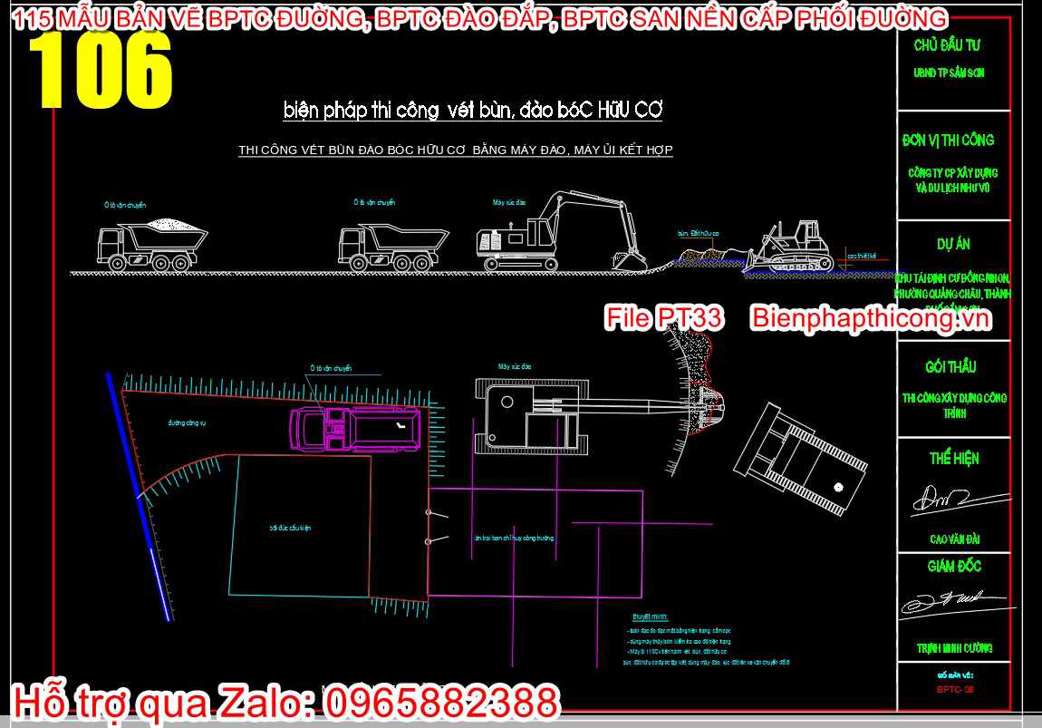 Biện pháp vét vùn đào bóc hữu cơ.