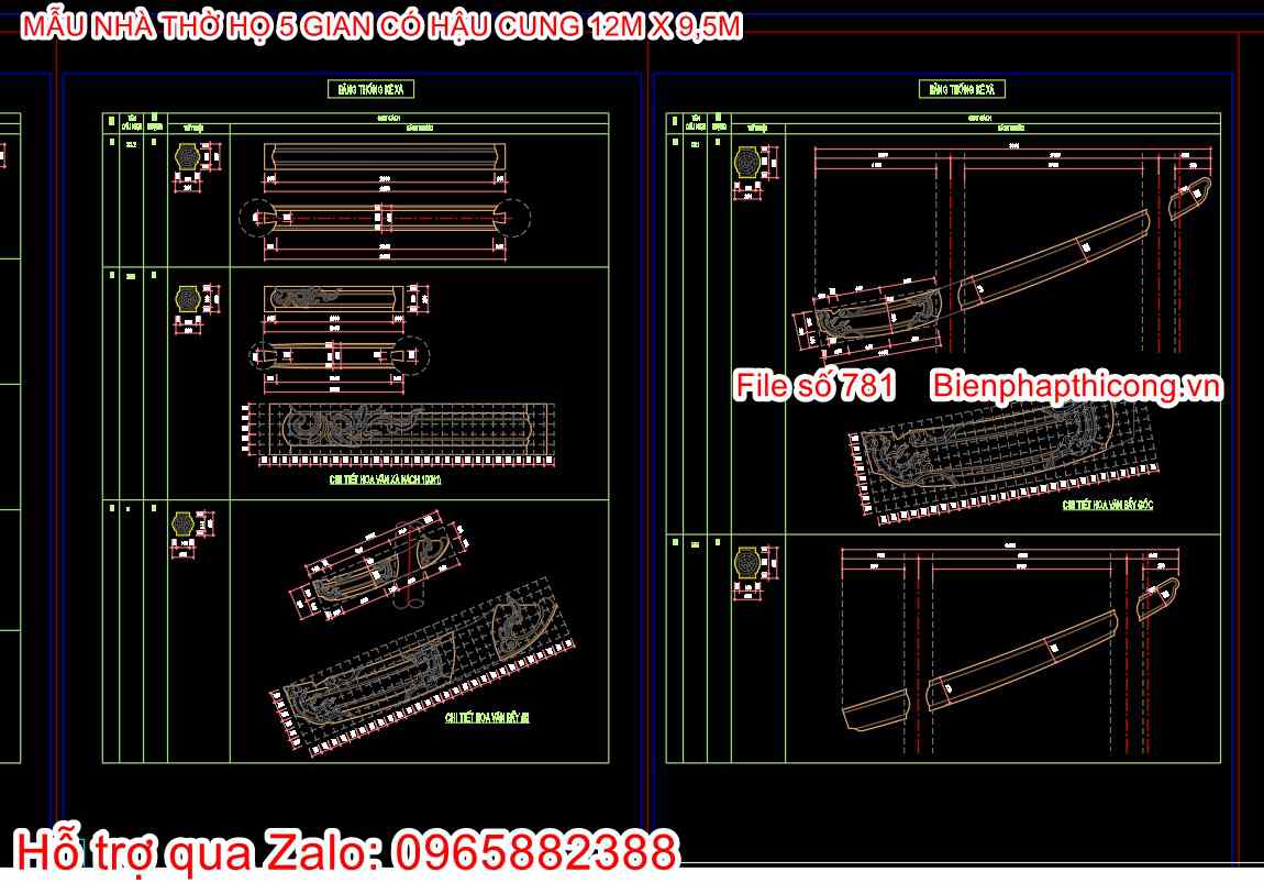 File cad xà nhà thờ họ đẹp.