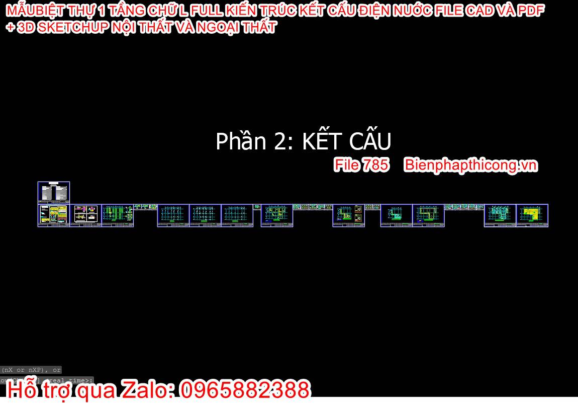 Phần kết cấu nhà 1 tầng 3 ngủ mái nhật 14m x 20m.