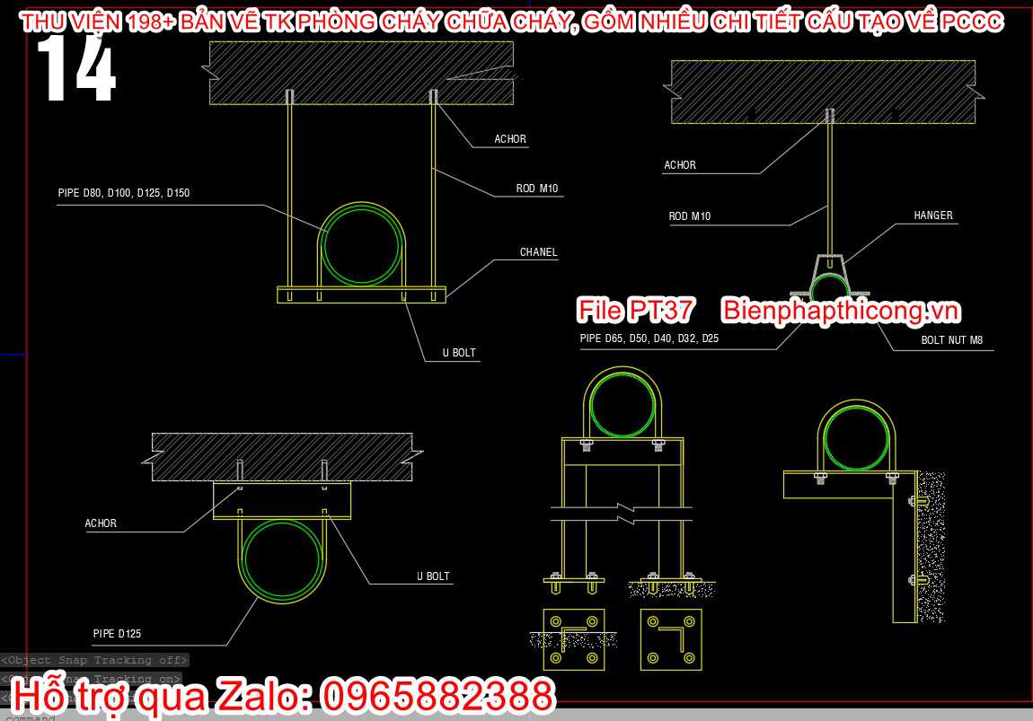 Thư viện bản vẽ cad phòng cháy đẹp.