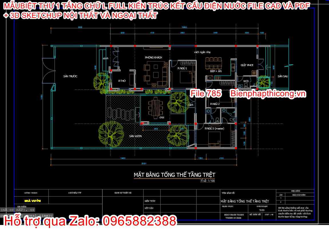 Bản vẽ cad mặt bằng tầng 1 nhà mái nhật đẹp.
