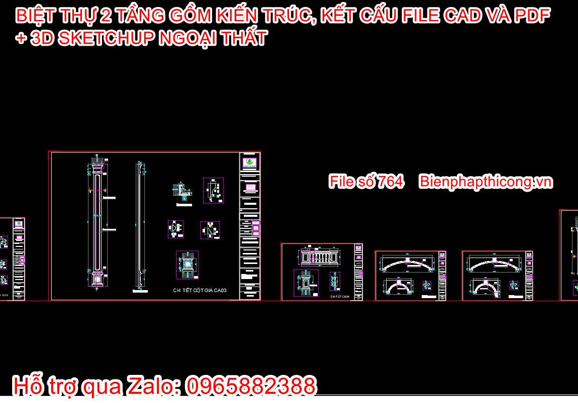 File dwg nhà mái nhật tân cổ cad đẹp.