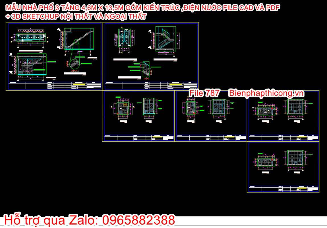 Bản vẽ thiết kế cầu thang nhà vệ sinh cad đẹp.
