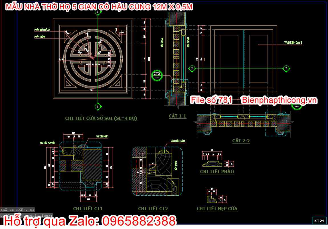 Chi tiết cửa sổ đẹp.