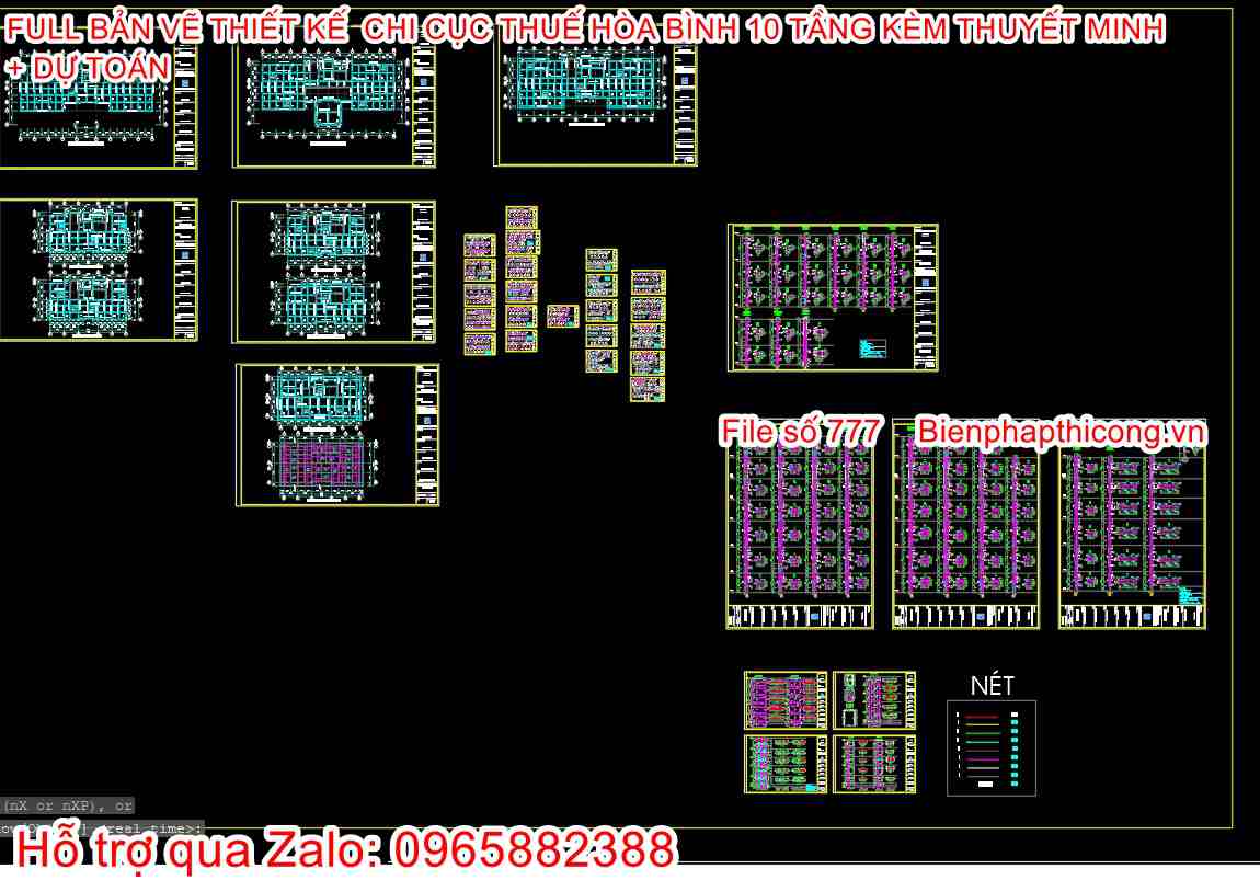 Download bản vẽ cad dầm sàn nhà cao tầng full.