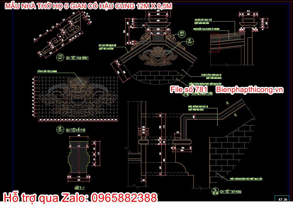 Bản vẽ thiết kế hoa văn phù điêu cad đẹp.