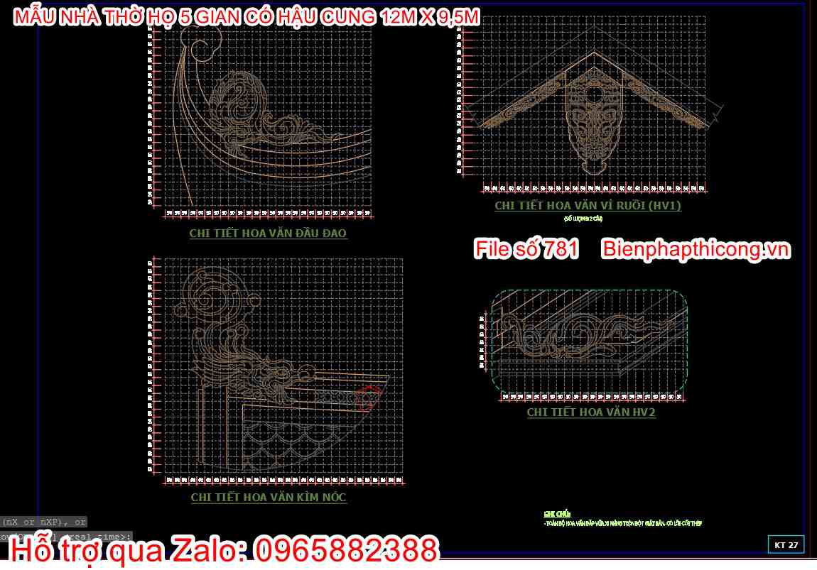 Bản vẽ hoa văn cad.