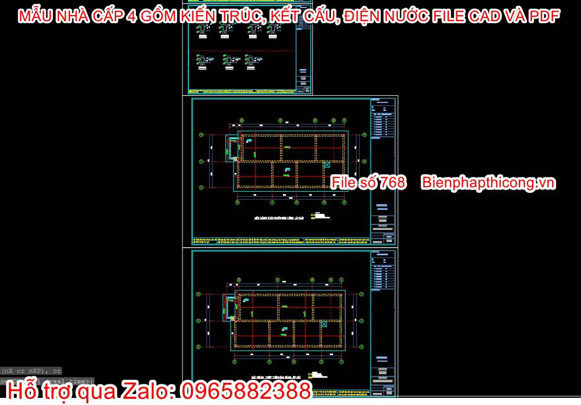 Bản vẽ kết cấu mái nhà cấp 4 8,2m x 16,5m.