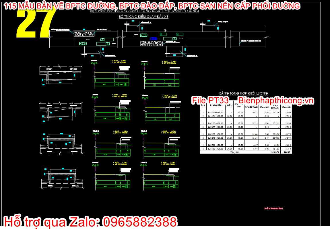 Biện pháp thi công phân luồng giao thông toàn tuyến cad.