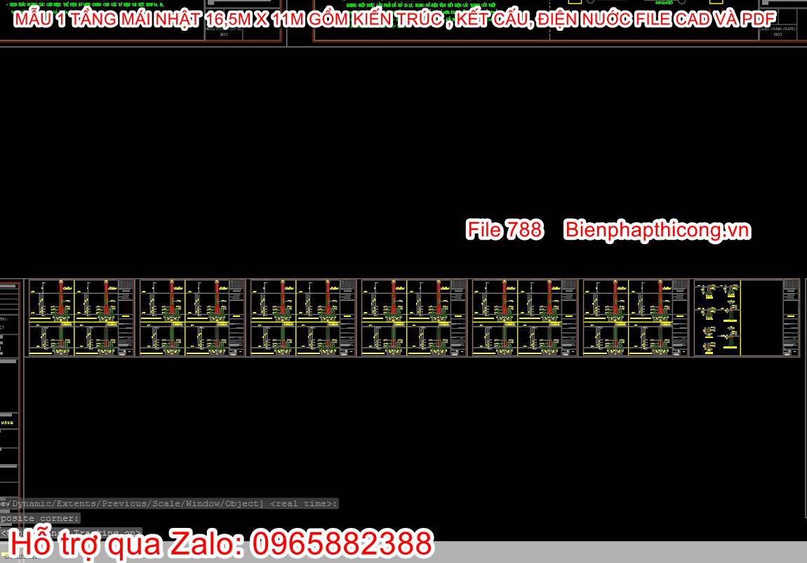 Bản vẽ móng nhà cấp 4.