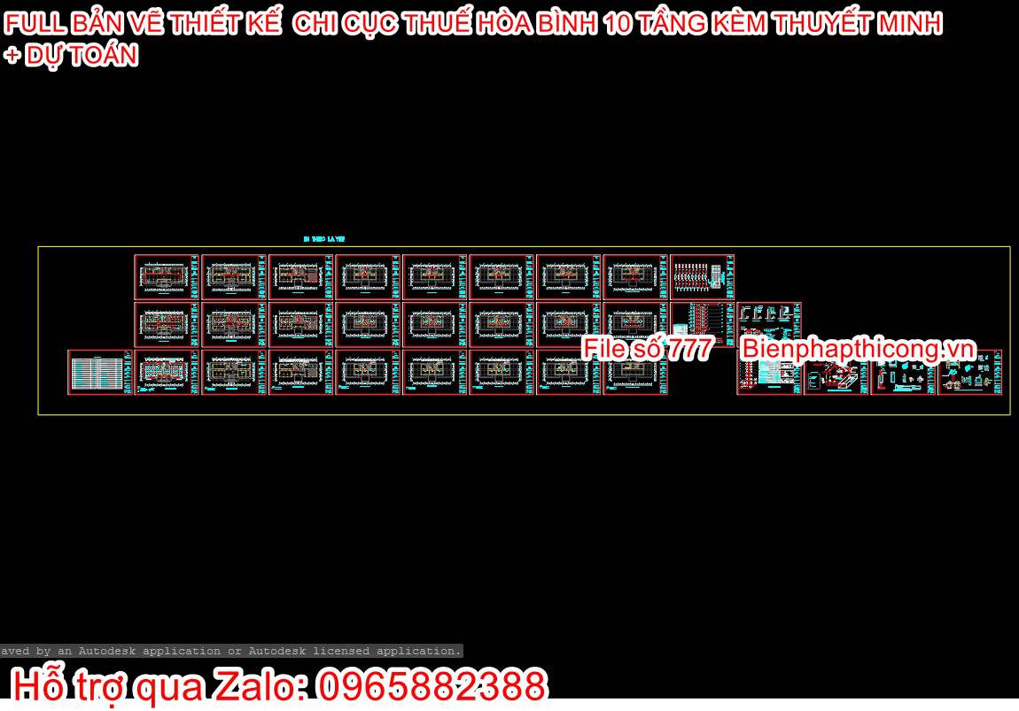 Bản vẽ thiết kế pccc cad nhà cao tầng.