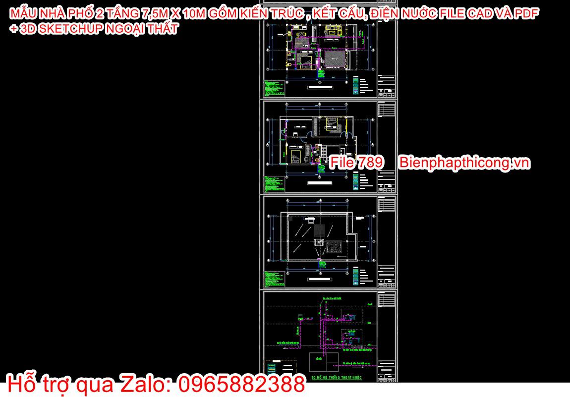 Bản vẽ cấp thoát nước full.
