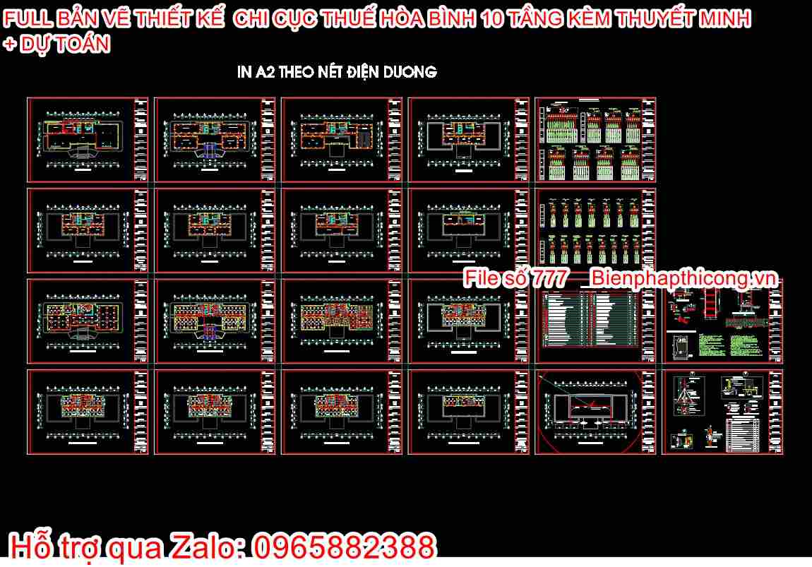 Bản vẽ thiết kế điện nhà cao tầng.