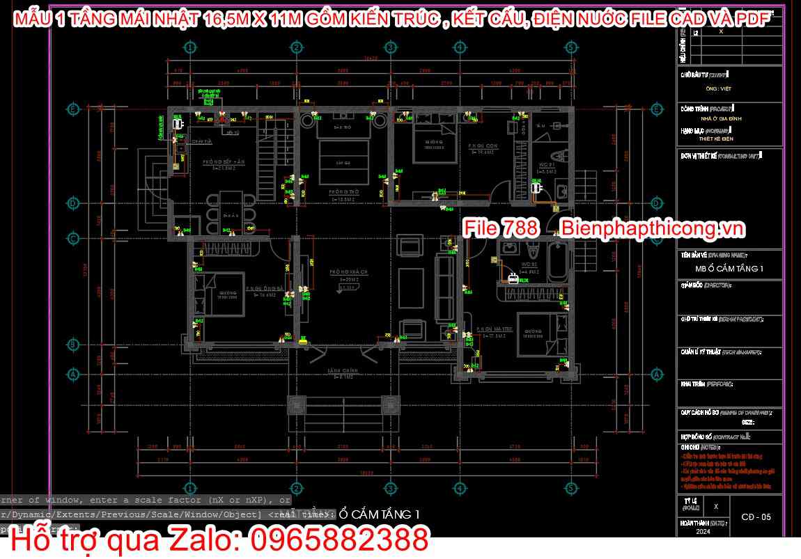 File thiết kế bóng đèn trần nhà 1 tầng đẹp.