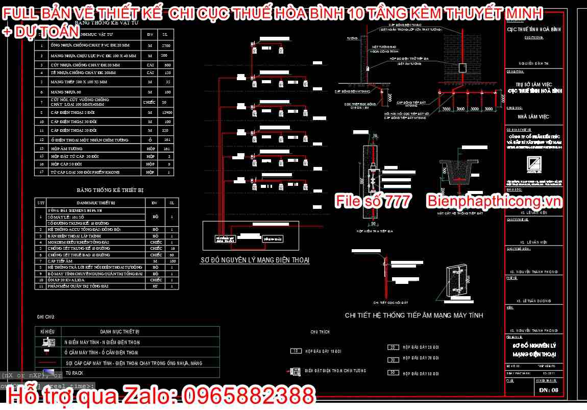Sơ đồ nguyên lý điện thoại nhà cao tầng.