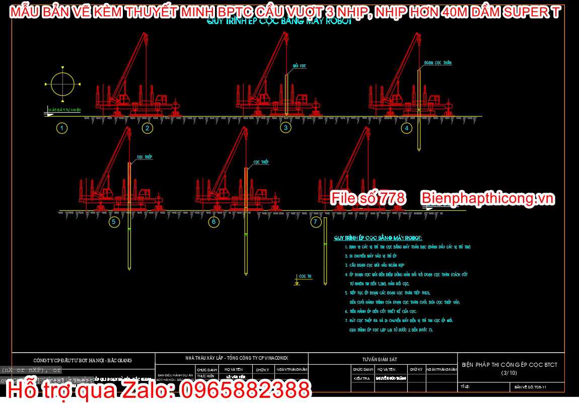 Bản vẽ bptc ép cọc btct.