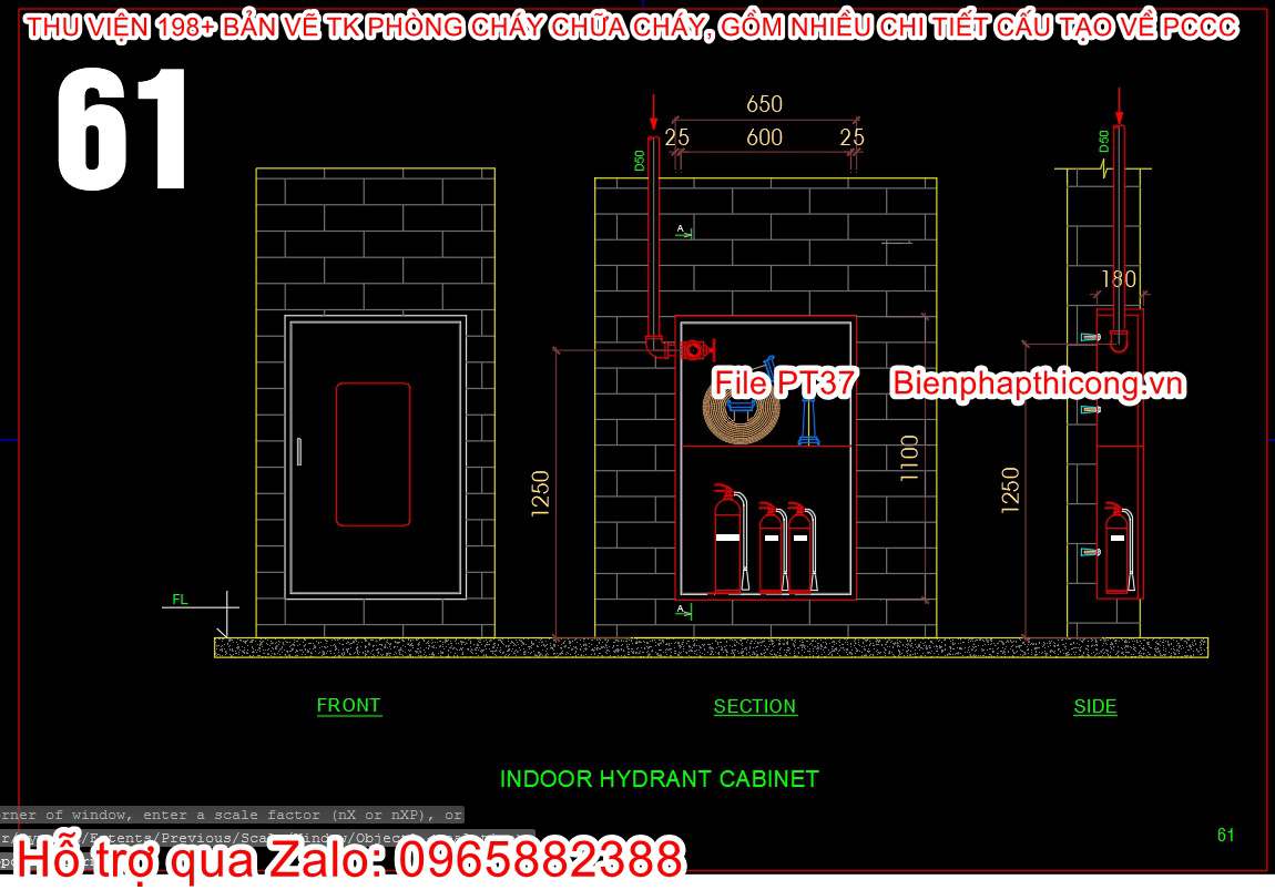 indoor hydrant cabinet cad