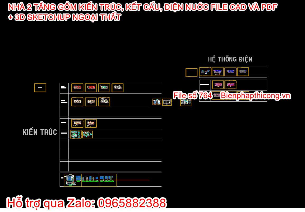 Phần kiến trúc nhà 1 trệt 1 lầu 5m x 18m 3 ngủ.