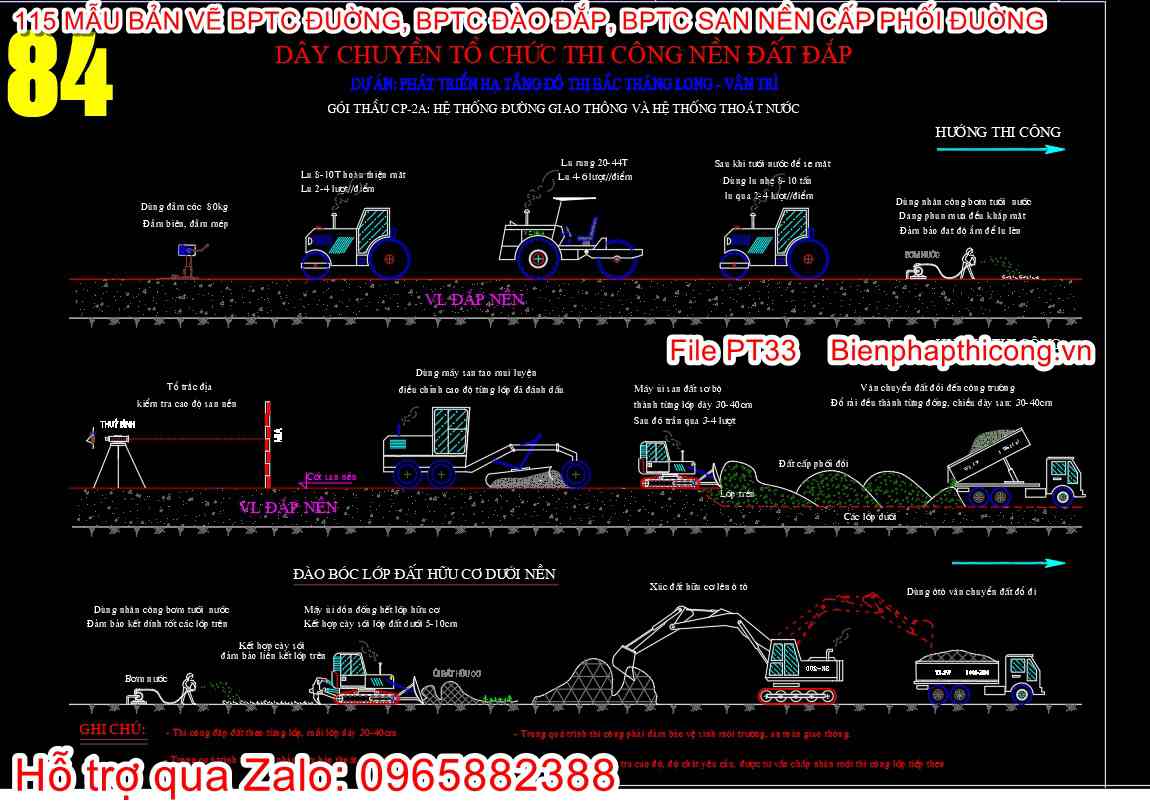 Bản vẽ bptc nền đất đắp.