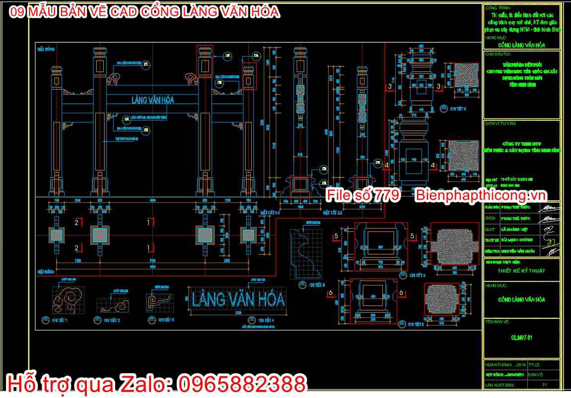 Tải bản vẽ cad cổng làng quê cad đẹp.