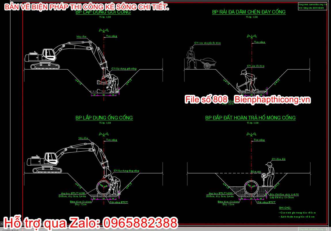 Tải bản vẽ bptc cống tiêu cad.
