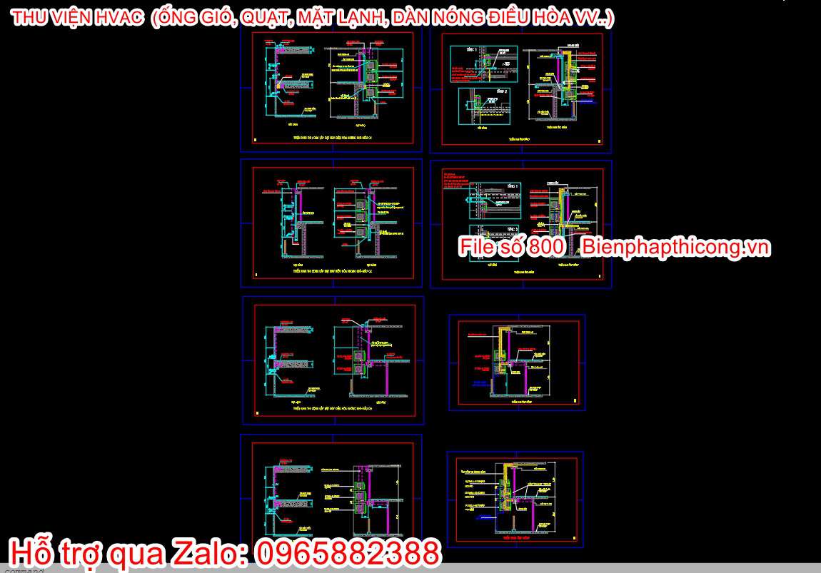 Download thư viện hvac điều hòa cad.