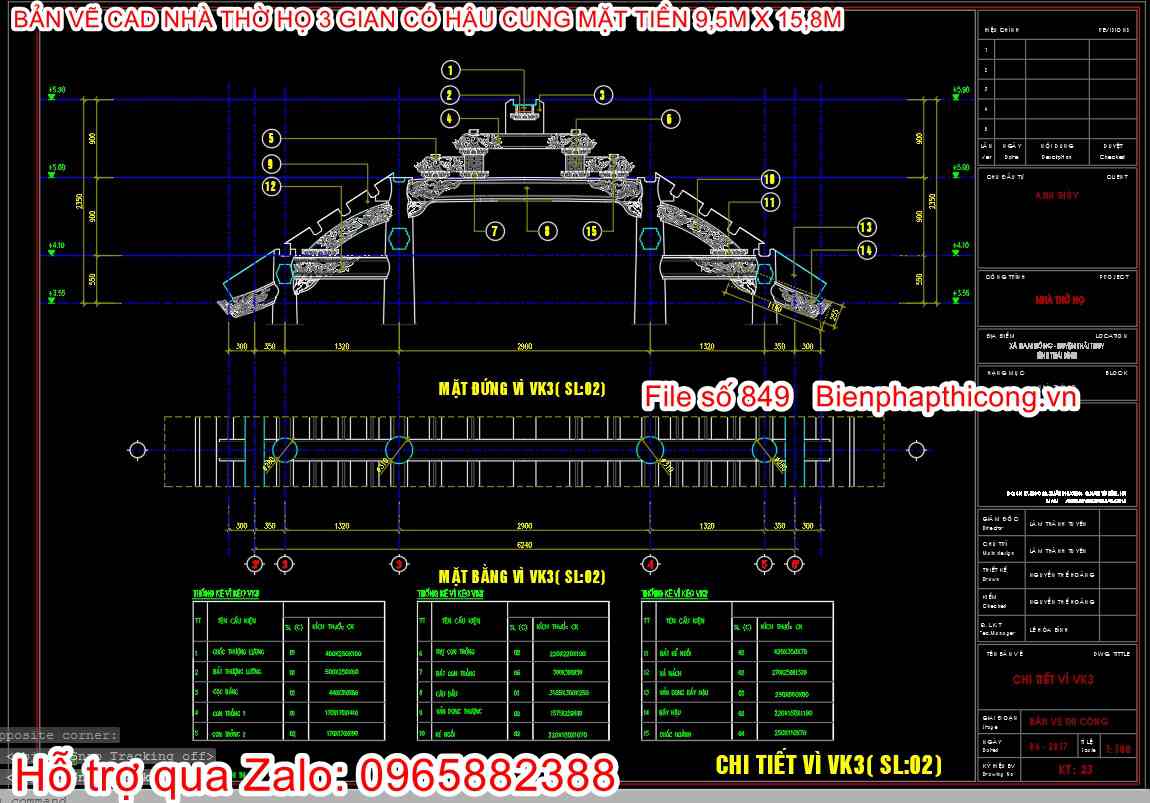 Bản vẽ cad mặt đứng vì đẹp.