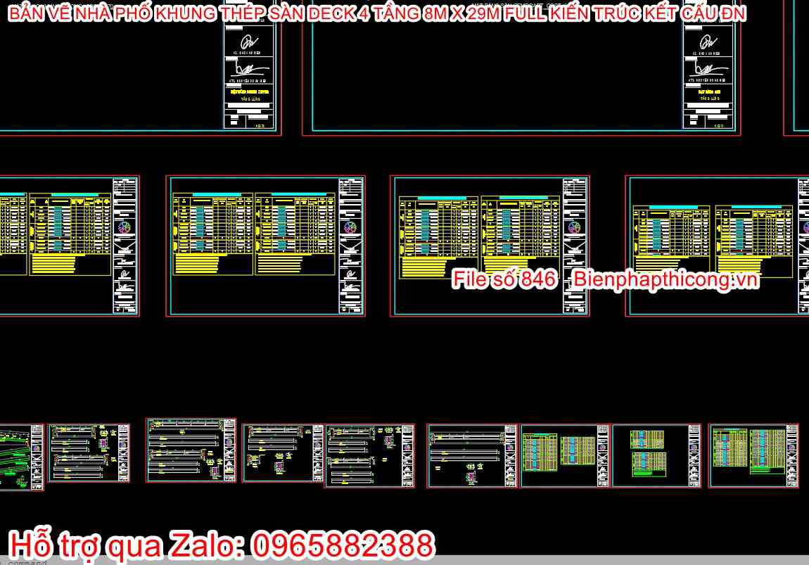 Bản vẽ thiết kế dầm nhà khung thép cad.