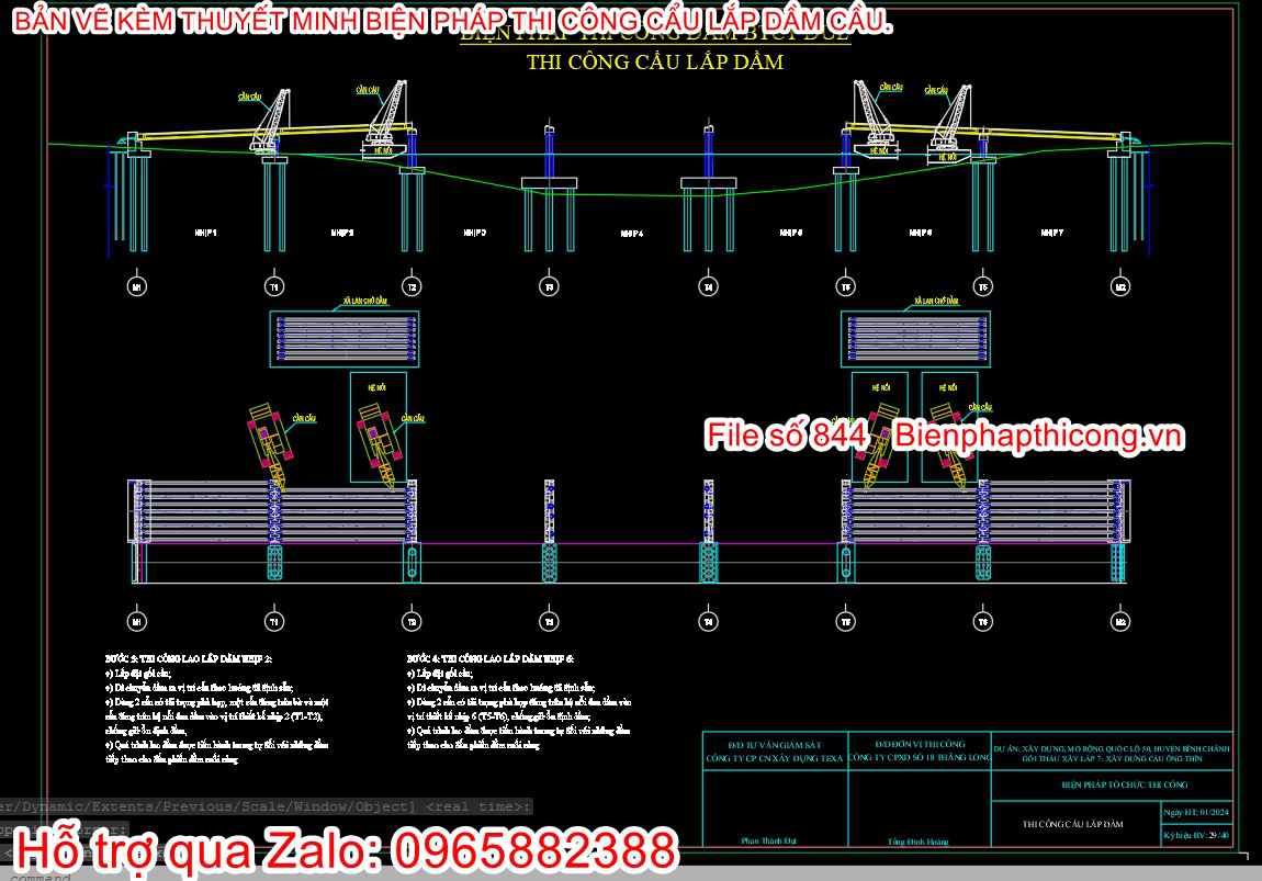 Biện pháp thi công dầm BTCT dưl.