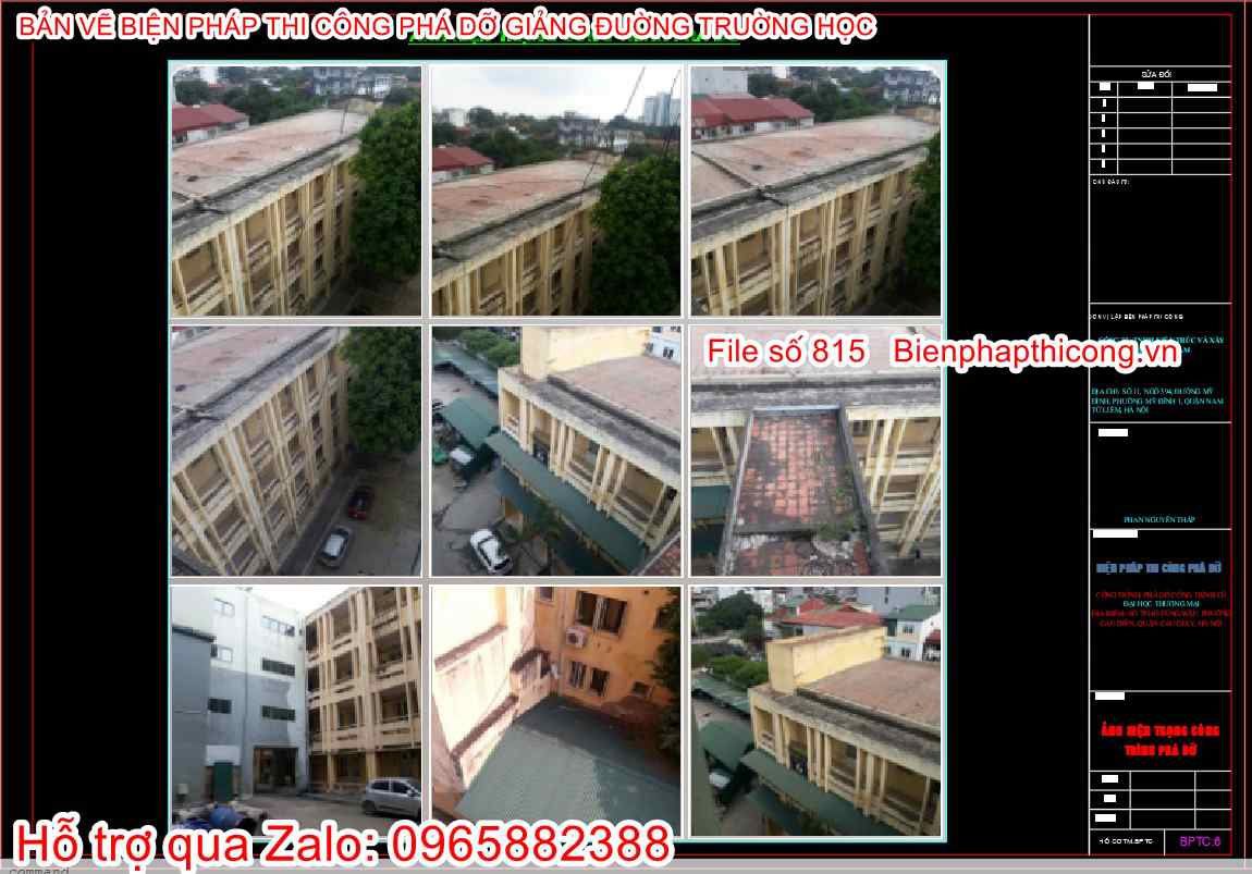 Ảnh hiện trạng công trình chuẩn bị phá dỡ.