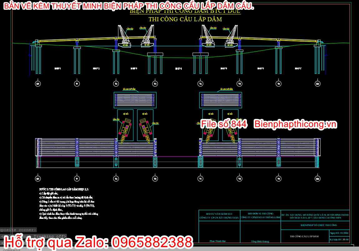 Bản vẽ bptc dầm BTCT dưl.