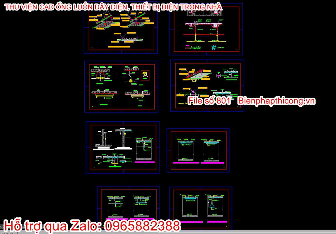 Thư viện cad ống luồn dây.
