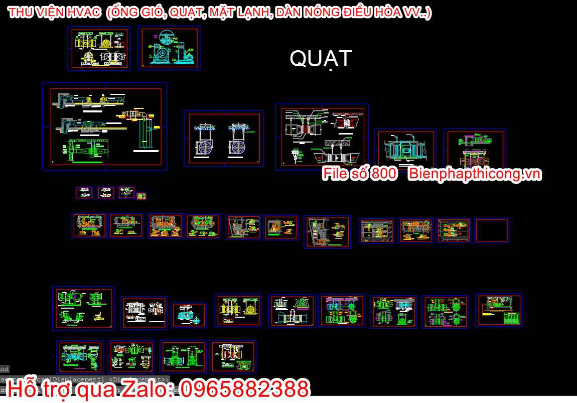 Tải thư viện quạt thông gió cad.
