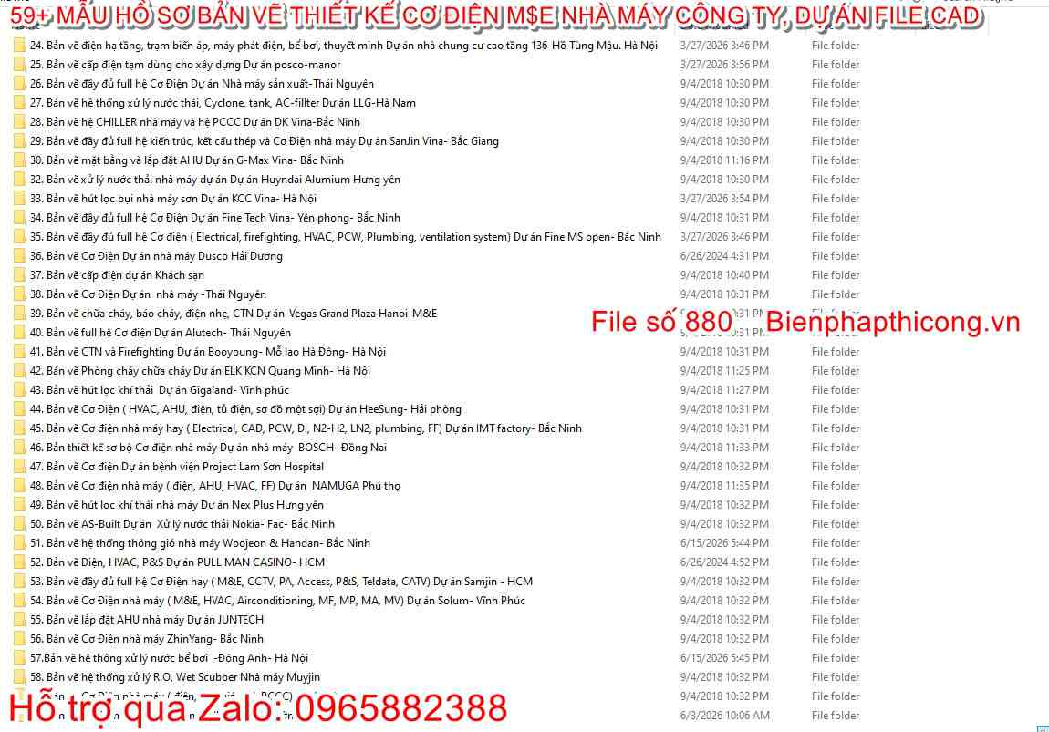 Tổng hợp 58 bản vẽ thiết kế cơ điện ME.