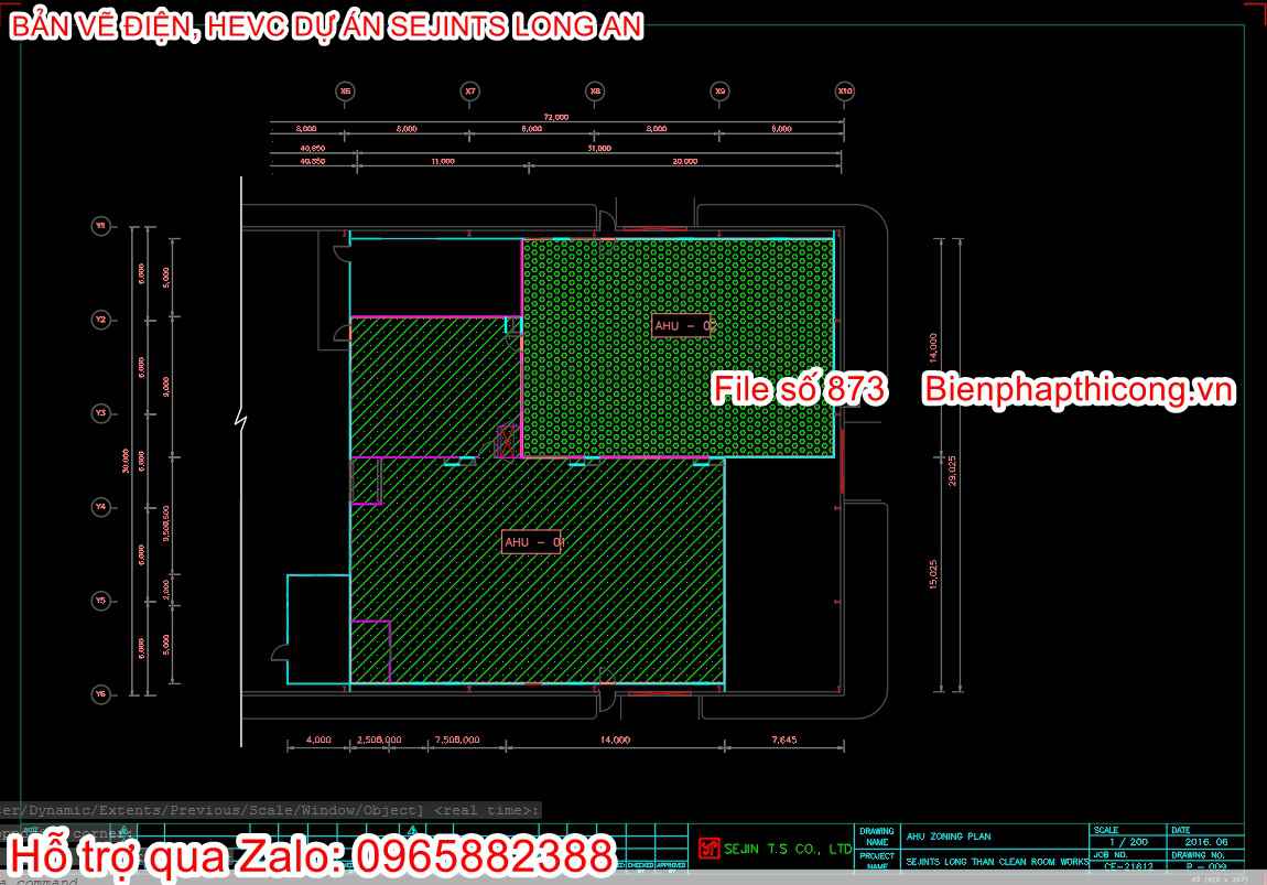 File cad electric nhà xưởng.