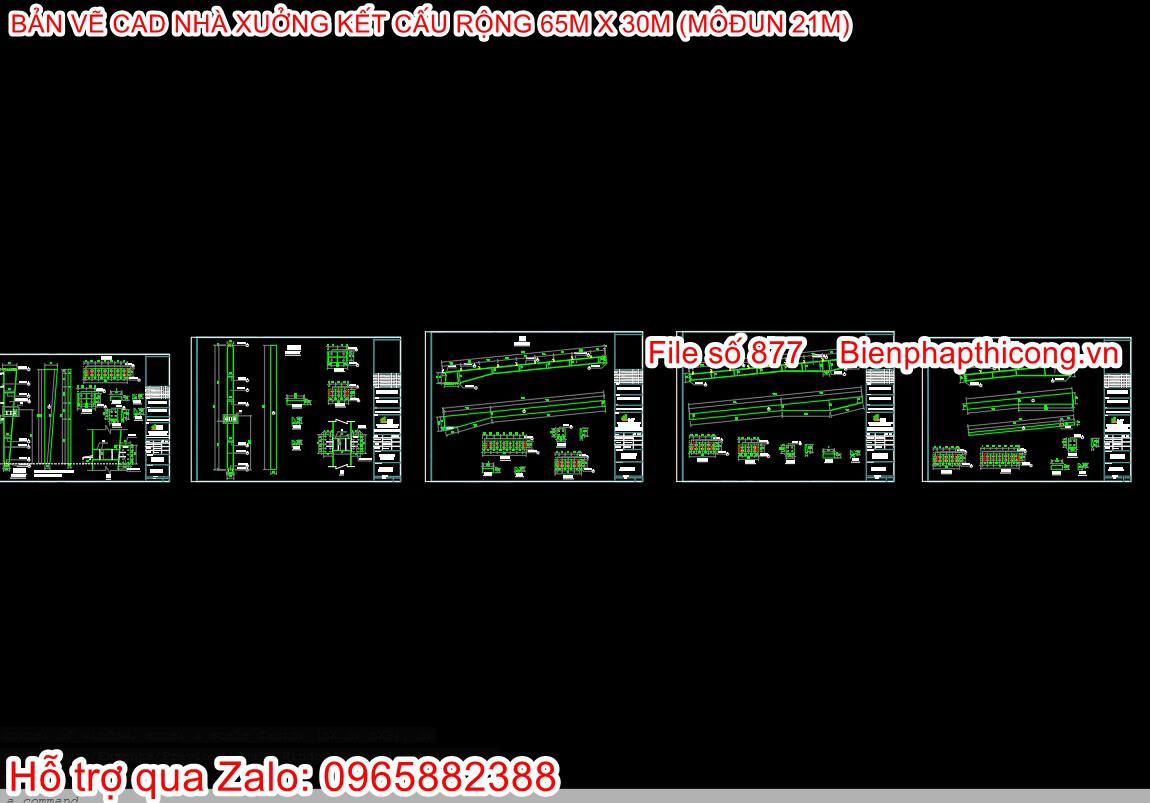 Bản vẽ chi tiết cột nhà xưởng cad.