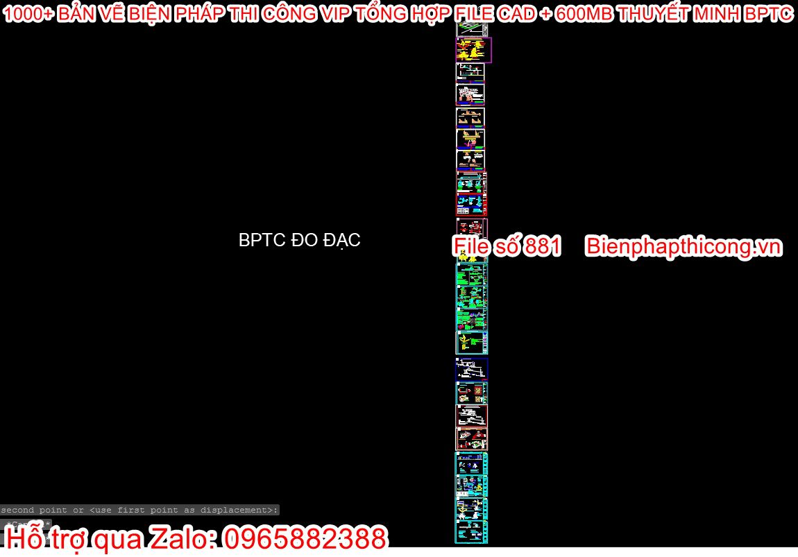 Bản vẽ bptc đo trắc, trắc địa, trắc đạc công trình.