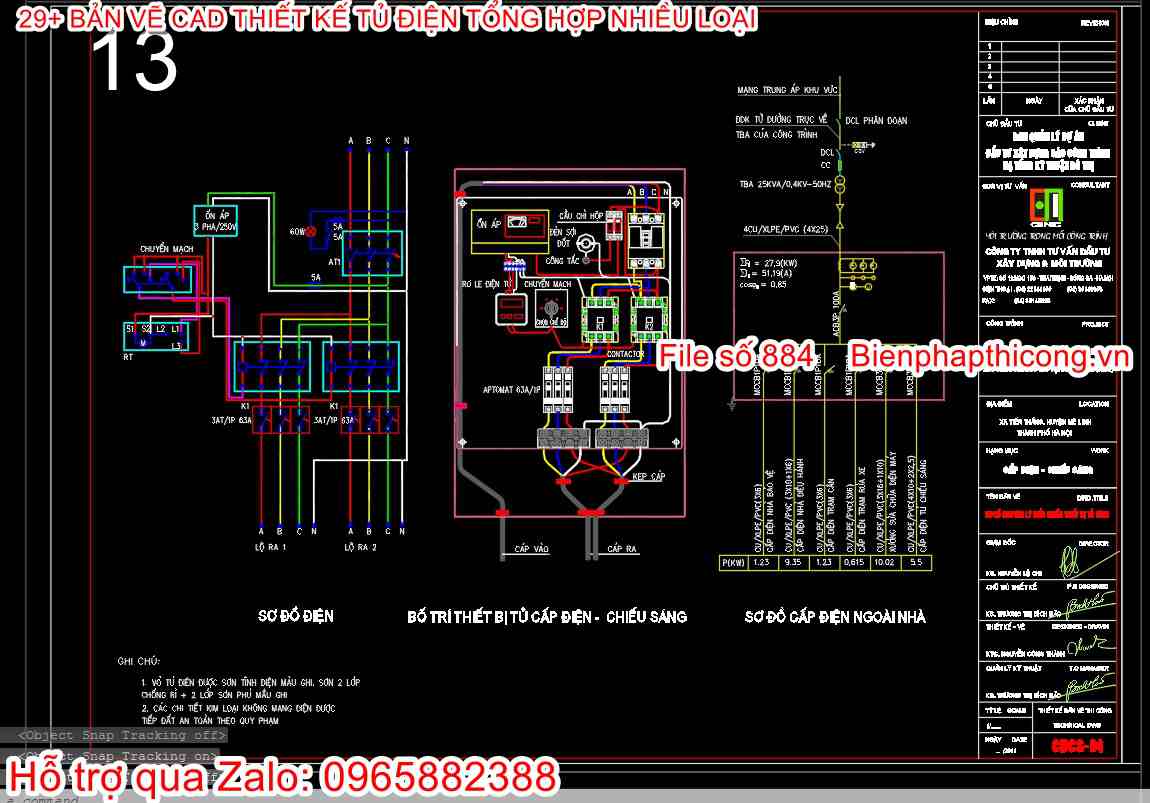 File thiết kế tủ điện.