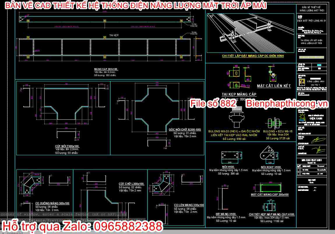File thiết kế hệ thống điện năng lượng mặt trời autocad.