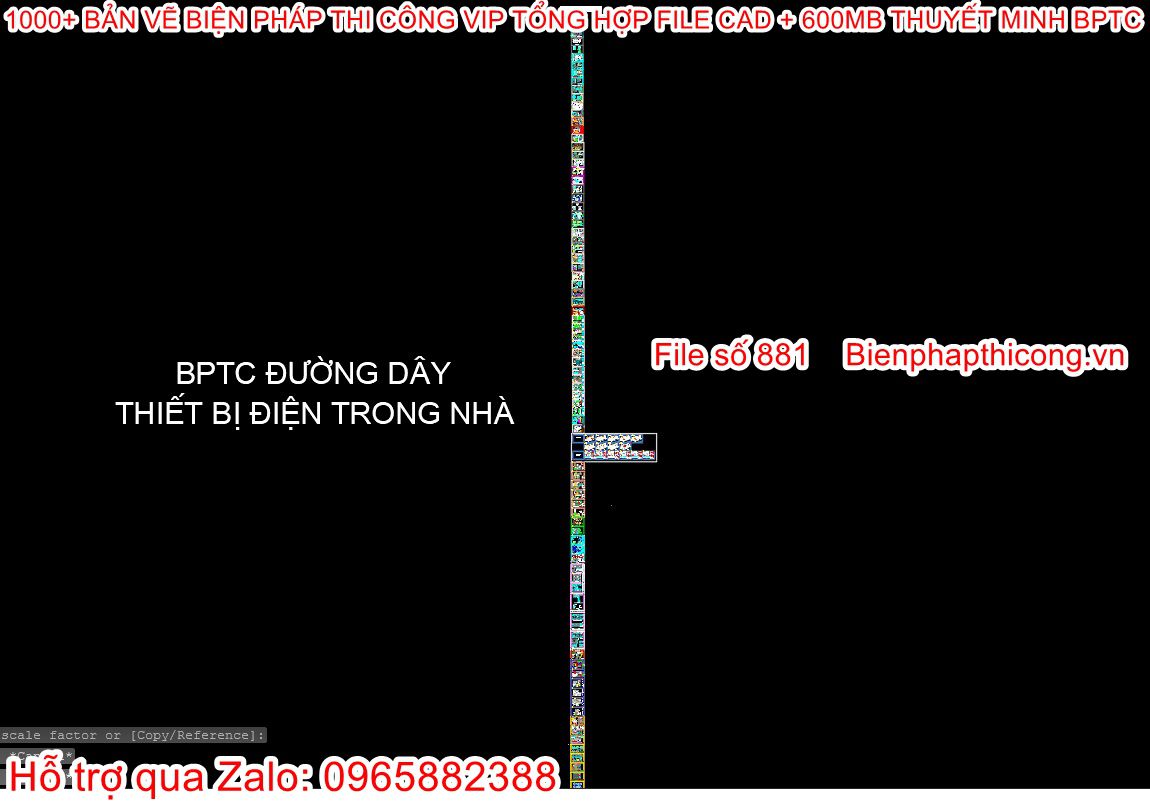 Bản vẽ bptc cad đường dây, thiết bị điện trong nhà.