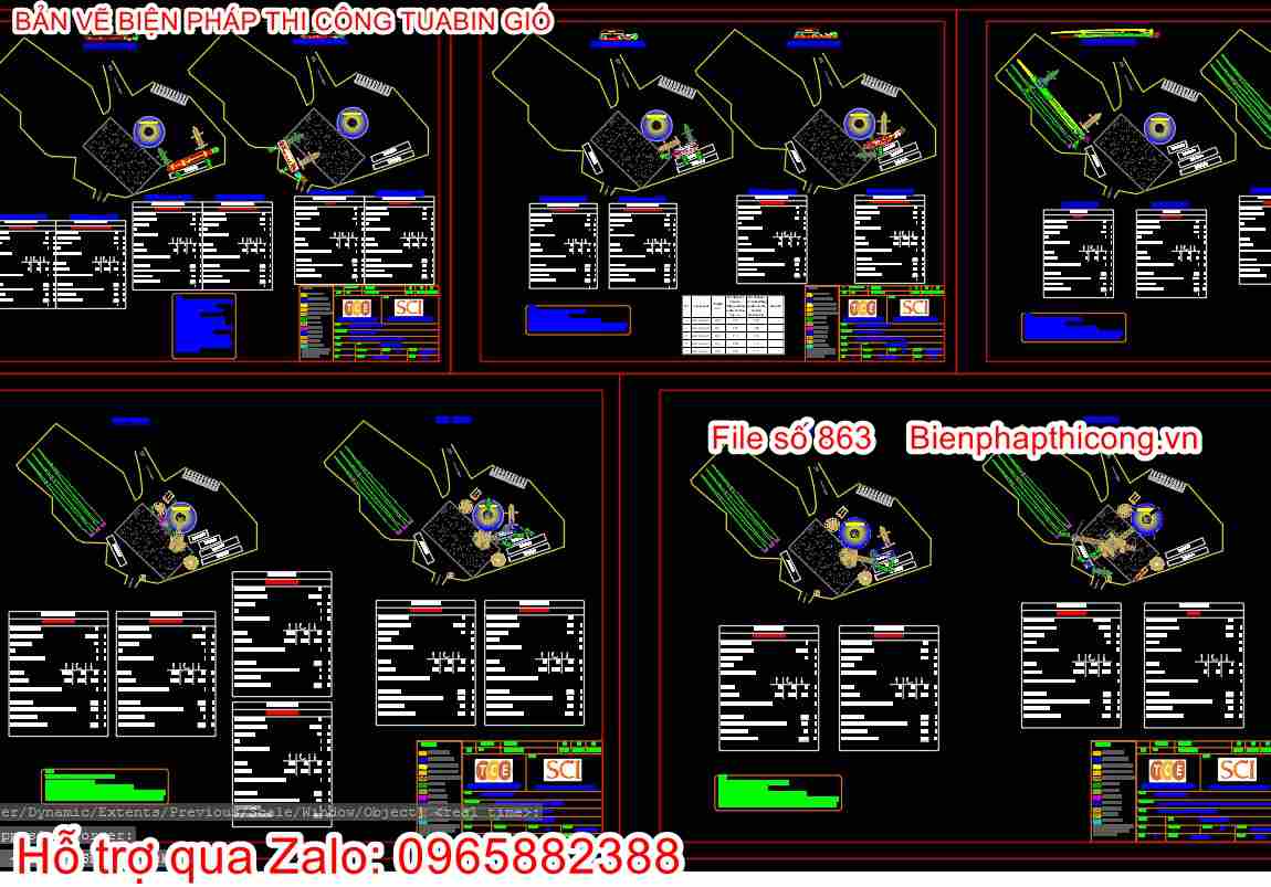 Bản vẽ bptc tuabin gió cad.