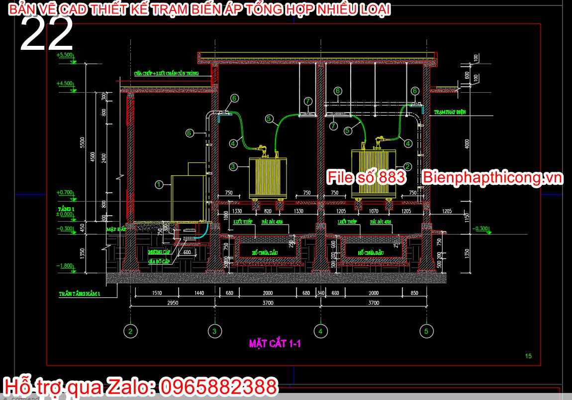 File mẫu thiết kế trạm biến áp.