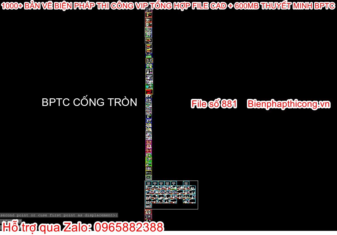 Bản vẽ biện pháp thi công cống tròn.