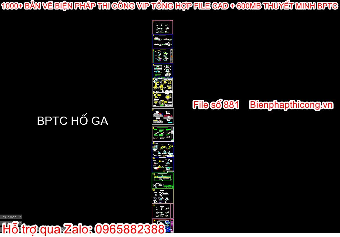 Bản vẽ bptc hố ga cad.