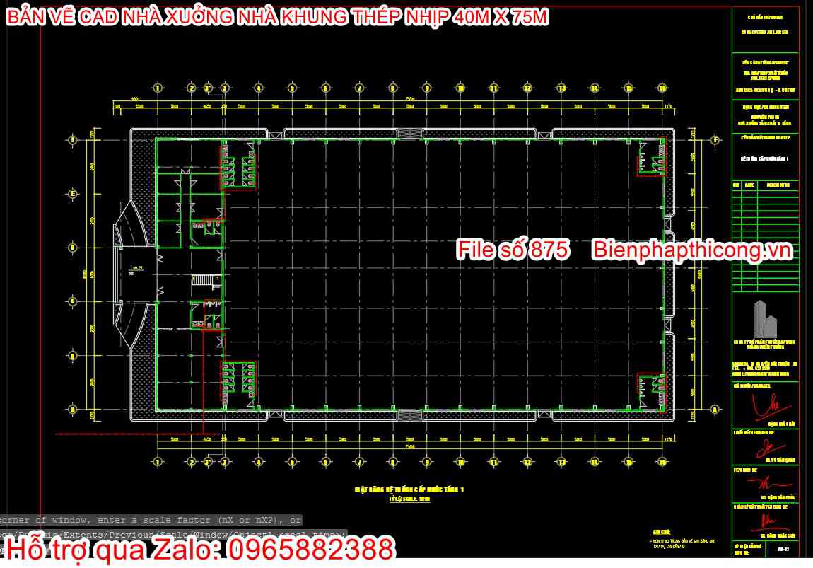 Mặt bằng cấp điện nước nhà xưởng.
