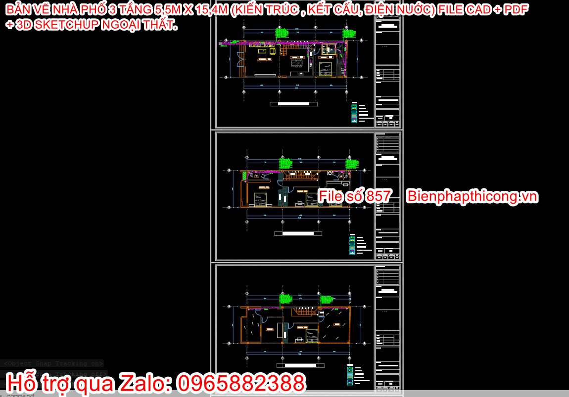 File dwg cấp thoát nước nhà phố nhà ống.
