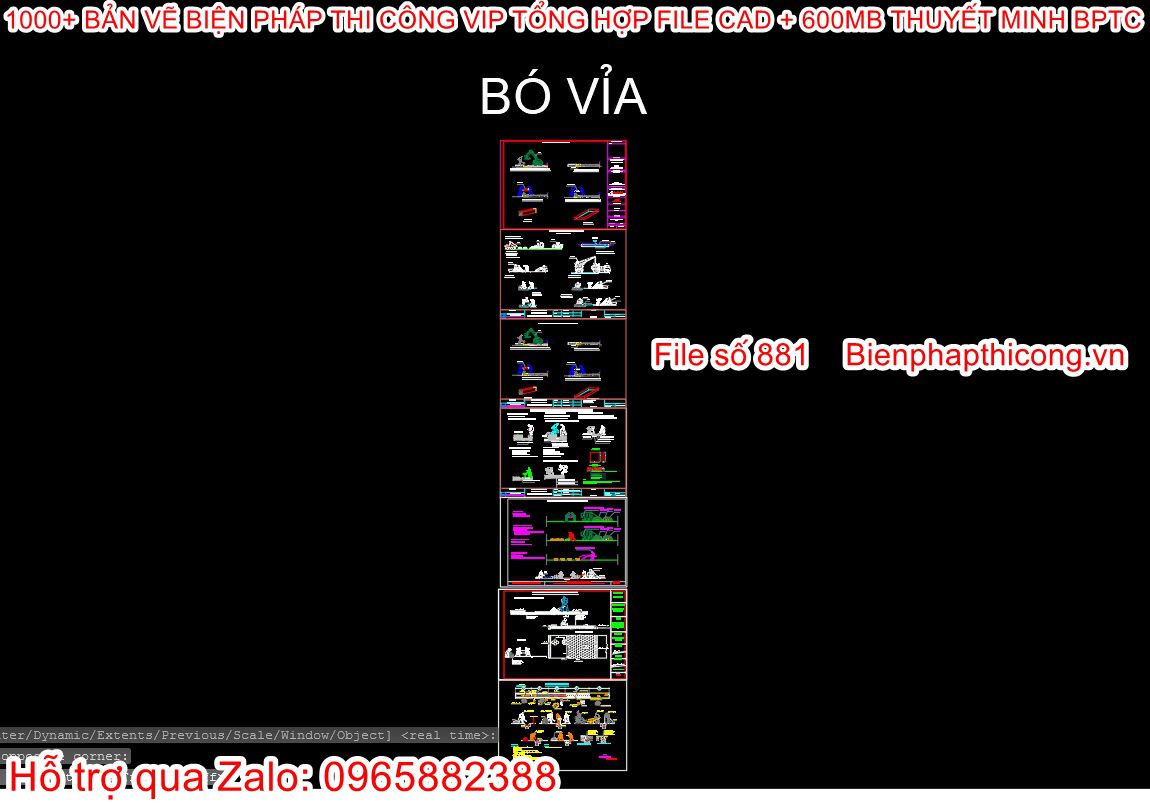Bản vẽ cad bptc bó vỉa.